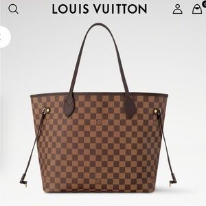 LV Neverfull MM Brown Damier Ebene